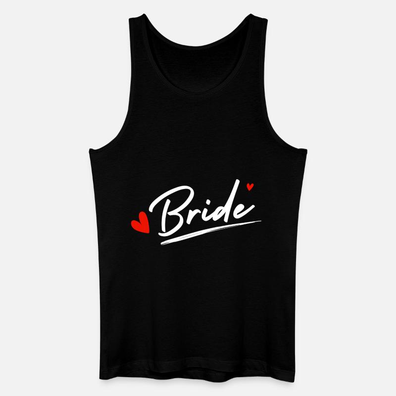 Bride Hearts - Bride Gift - Men’s Organic Tank Top - black