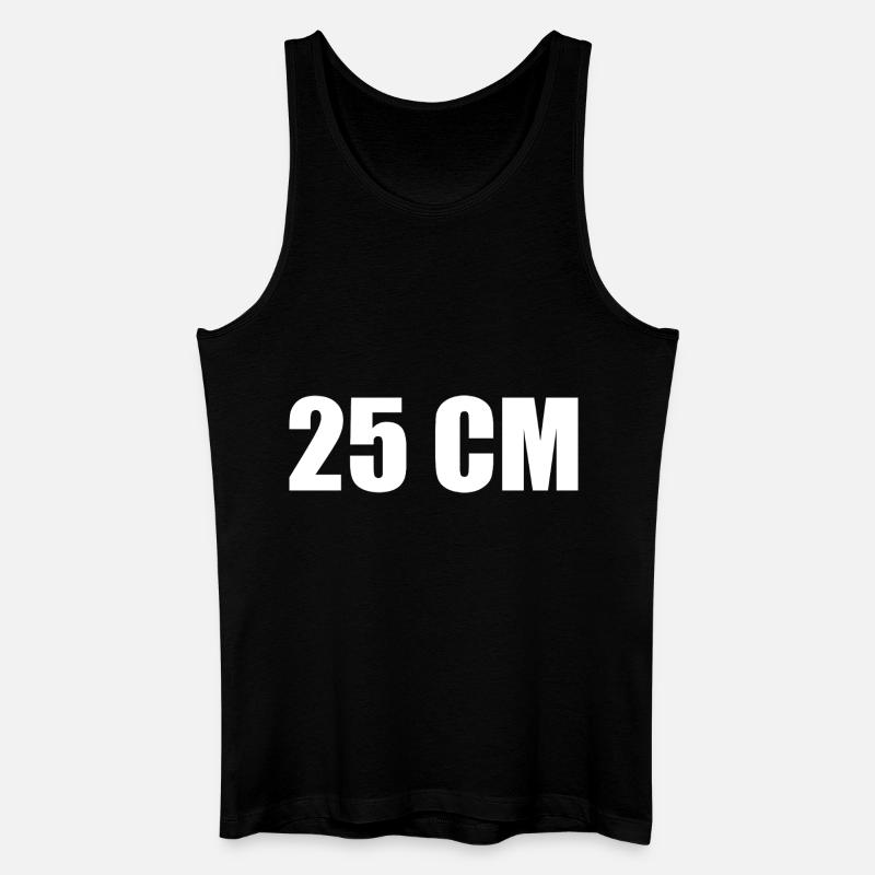 25 cm - Männer Bio Tank Top - Schwarz