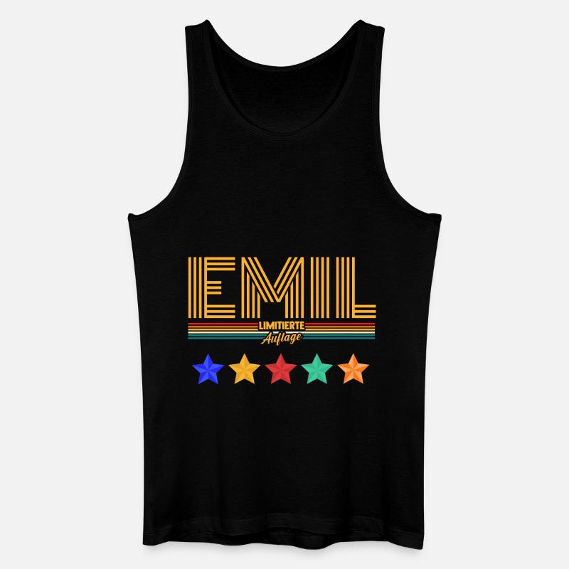 Emil - Männer Bio Tank Top - Schwarz