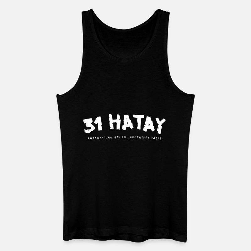 31 Hatay - Männer Bio Tank Top - Schwarz