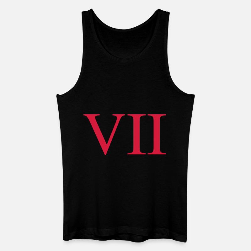 7 - Männer Bio Tank Top - Schwarz