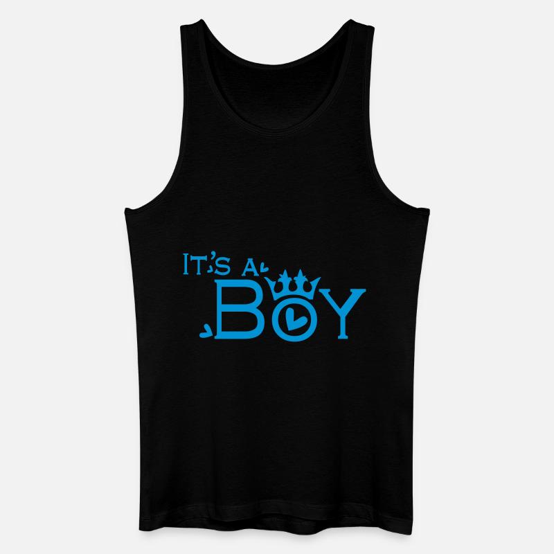 It's a boy - Männer Bio Tank Top - Schwarz