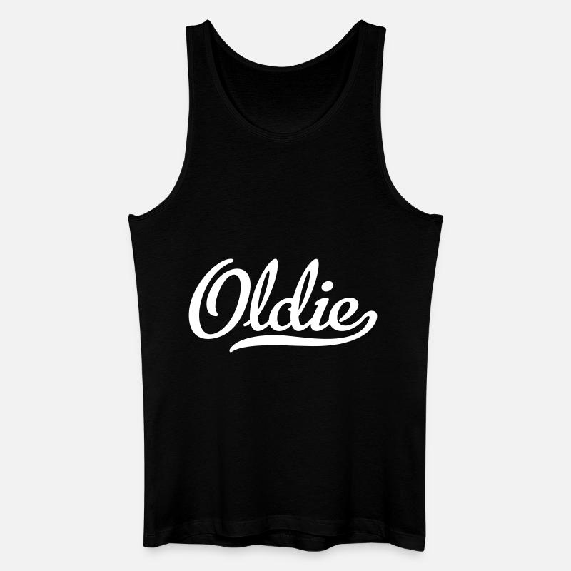 Oldie - Männer Bio Tank Top - Schwarz