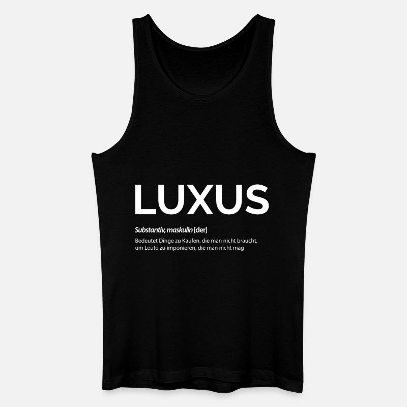 Luxus - Männer Bio Tank Top - Schwarz