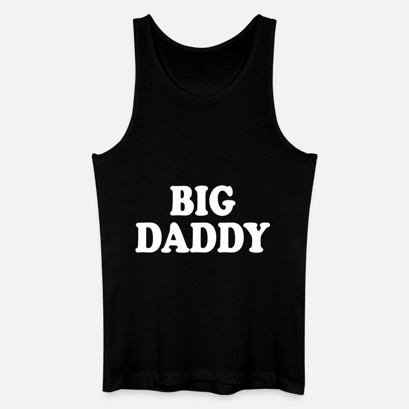 Big daddy - Männer Bio Tank Top - Schwarz