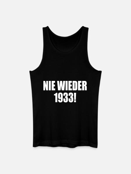 Plus jamais 1933 - Débardeur bio Homme - noir