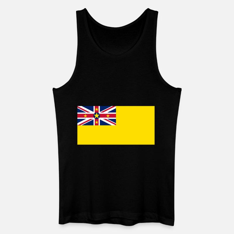 Niue - Männer Bio Tank Top - Schwarz