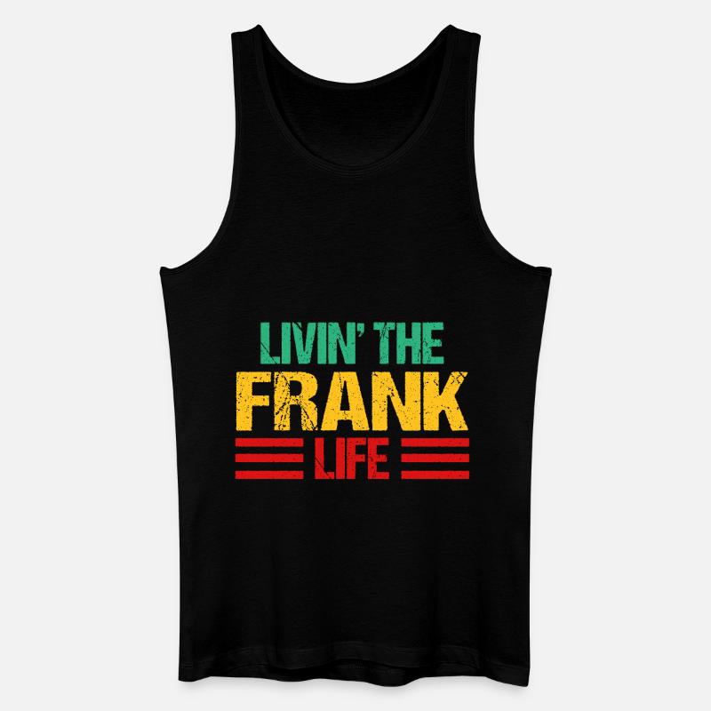 Frank - Männer Bio Tank Top - Schwarz
