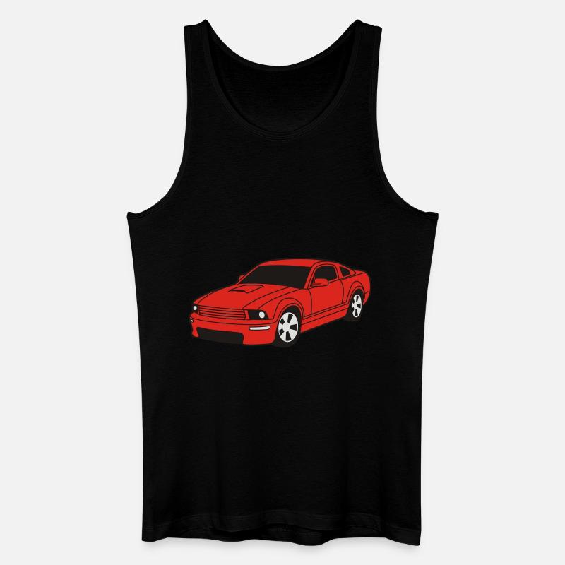 car - Männer Bio Tank Top - Schwarz