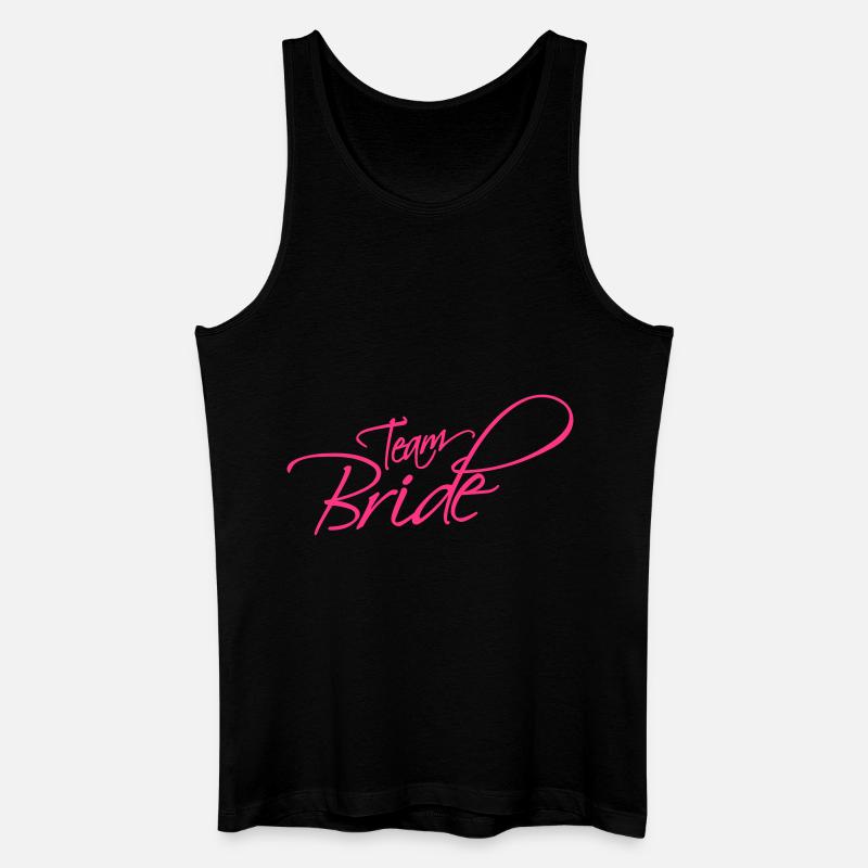 Team Bride - Männer Bio Tank Top - Schwarz