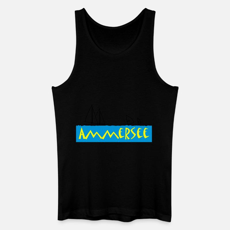 ammersee - Männer Bio Tank Top - Schwarz
