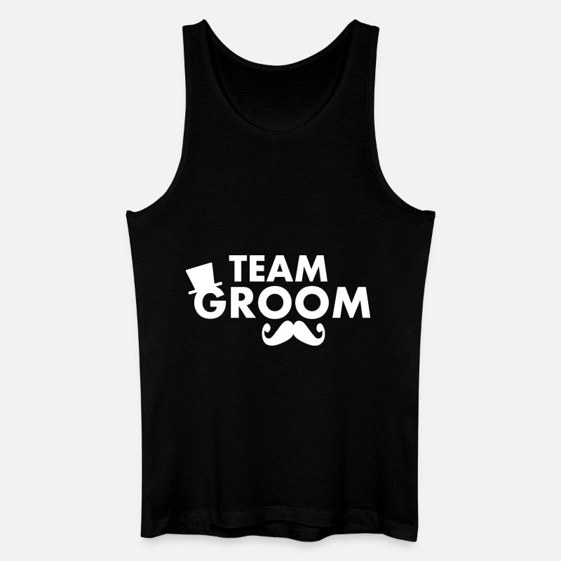 Team groom - Männer Bio Tank Top - Schwarz