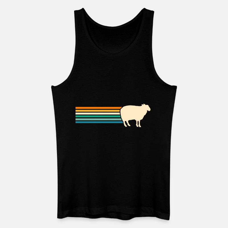 Schäfer Schaf - Männer Bio Tank Top - Schwarz