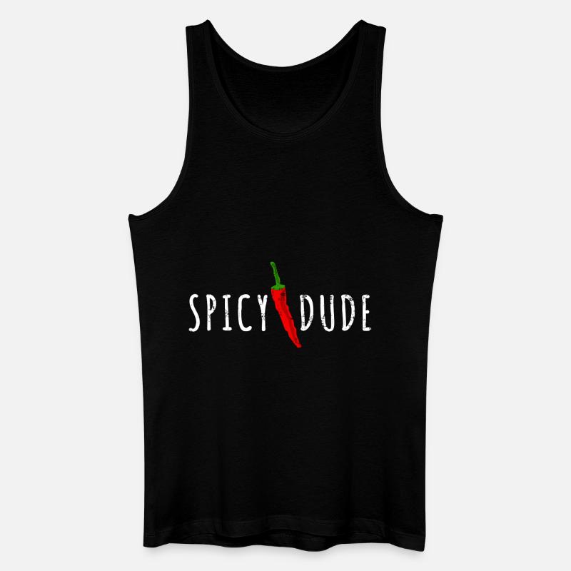 Spicy Dude - Männer Bio Tank Top - Schwarz