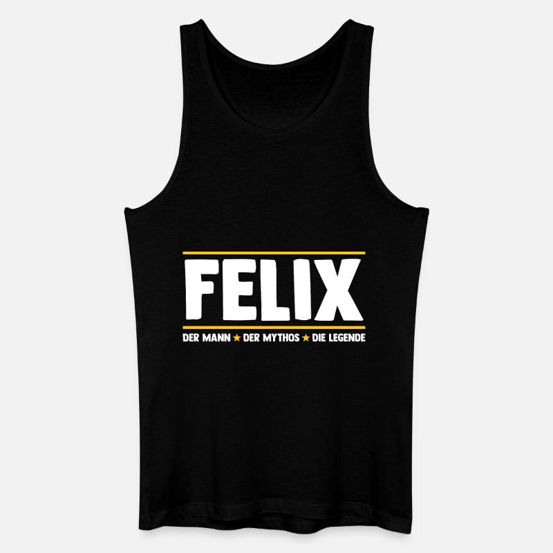 Felix - Männer Bio Tank Top - Schwarz