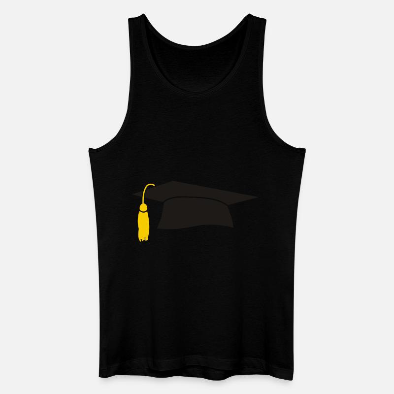 Doktorhut - Männer Bio Tank Top - Schwarz