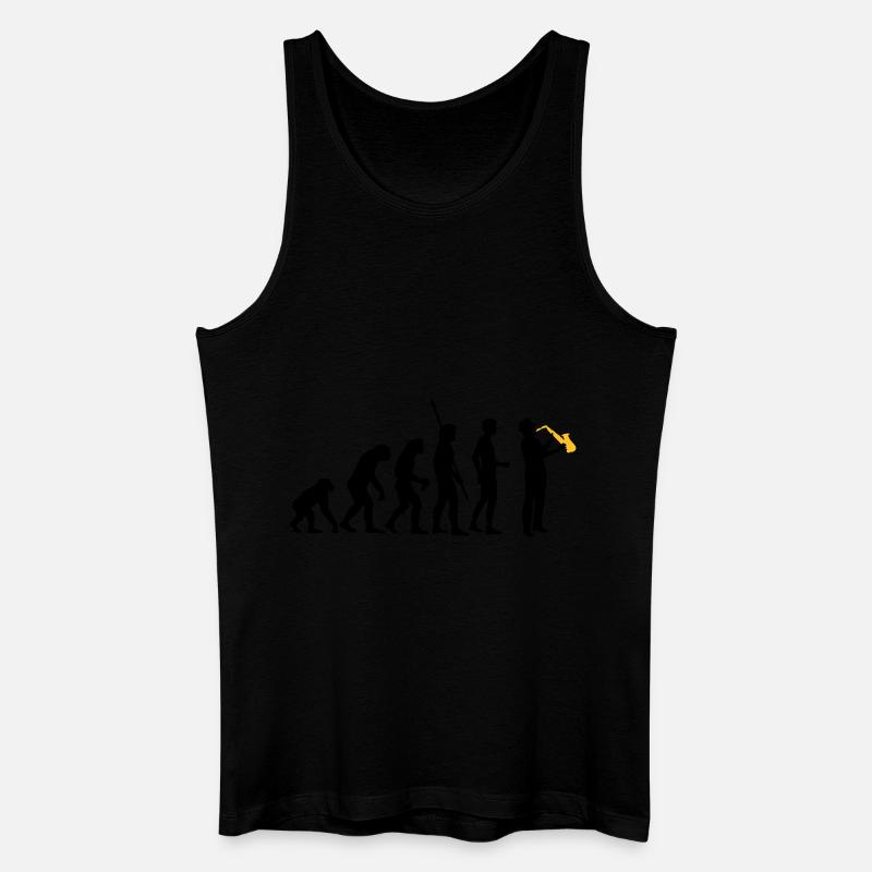 evolution_saxophon_a_2 - Men’s Organic Tank Top - black
