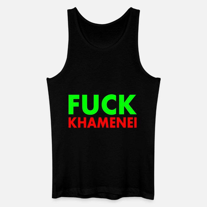 Fuck khamenei Chamenei - iran - Männer Bio Tank Top - Schwarz