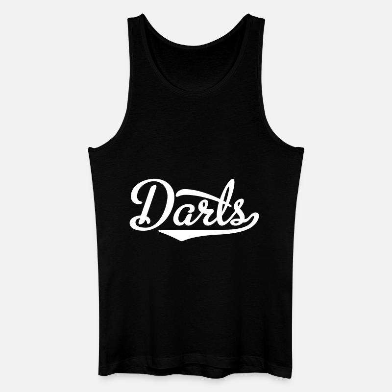 Darts - Männer Bio Tank Top - Schwarz