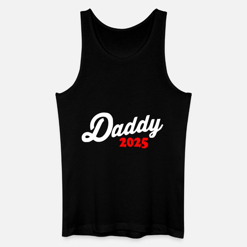 Daddy 2025 - dad 2025 - Männer Bio Tank Top - Schwarz