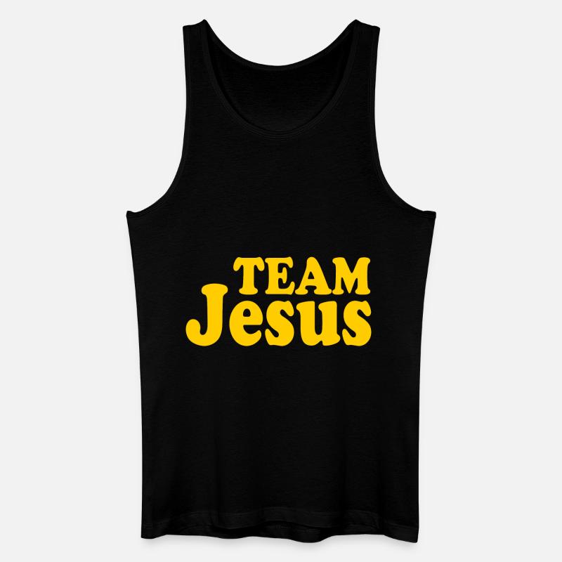 Team jesus - Männer Bio Tank Top - Schwarz