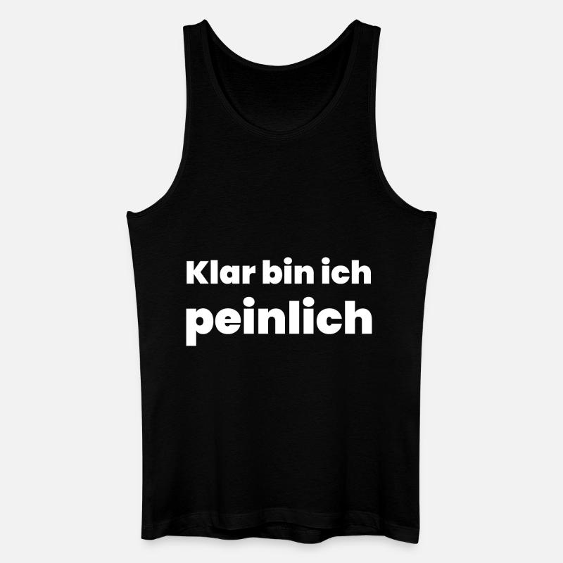 Peinlich - Männer Bio Tank Top - Schwarz