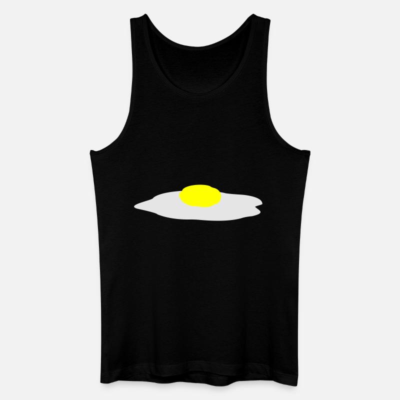 Spiegelei - Männer Bio Tank Top - Schwarz