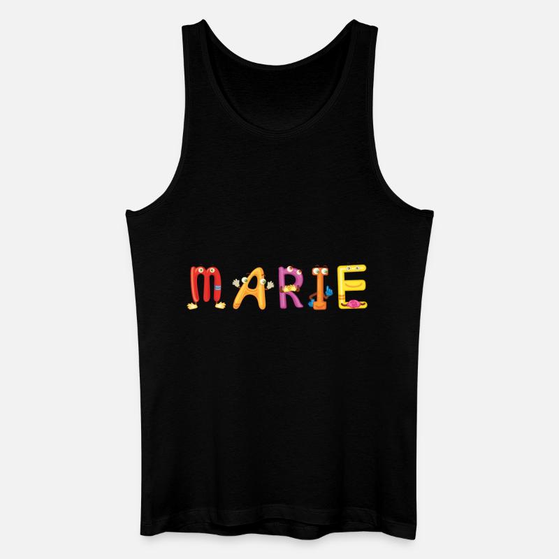 Marie - Männer Bio Tank Top - Schwarz