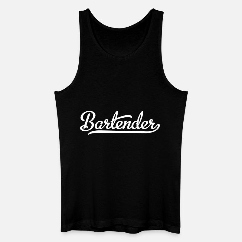 Bartender - Männer Bio Tank Top - Schwarz