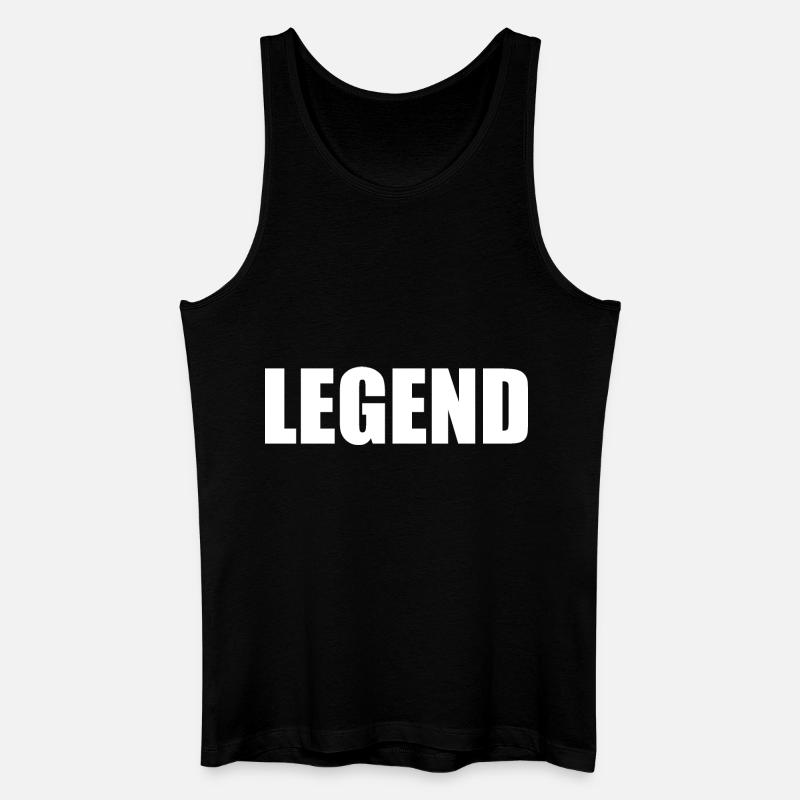 Legend - Männer Bio Tank Top - Schwarz