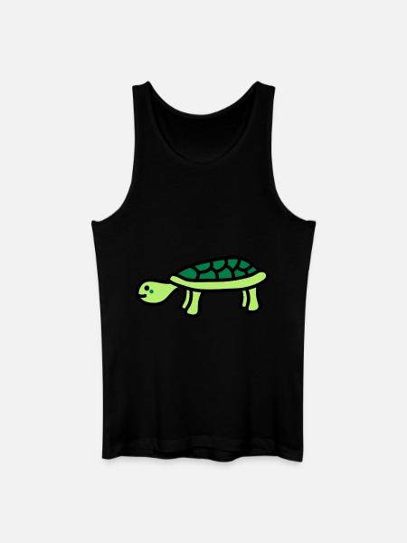 turtle - Débardeur bio Homme - noir