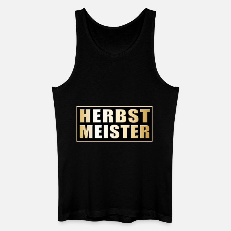 Herbstmeister - Männer Bio Tank Top - Schwarz