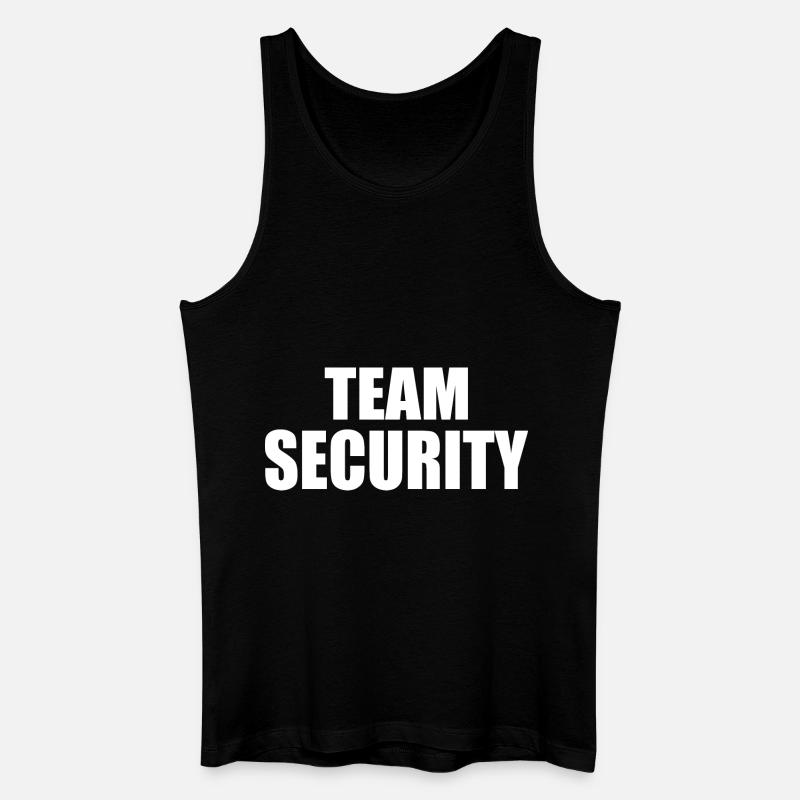 Team security - Männer Bio Tank Top - Schwarz