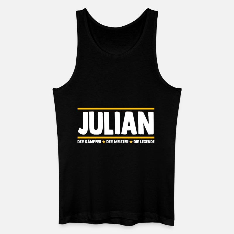 Julian - Männer Bio Tank Top - Schwarz