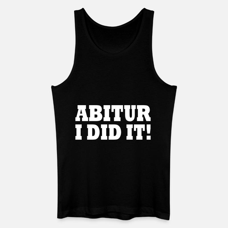 Abitur - Männer Bio Tank Top - Schwarz