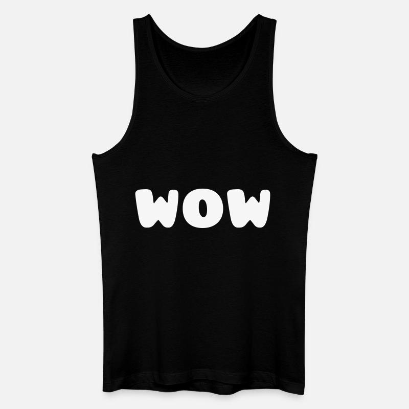 WOW - Männer Bio Tank Top - Schwarz