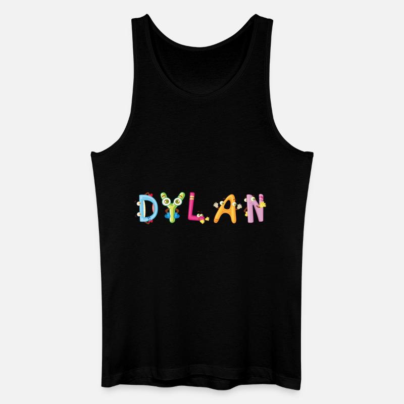 Dylan - Männer Bio Tank Top - Schwarz
