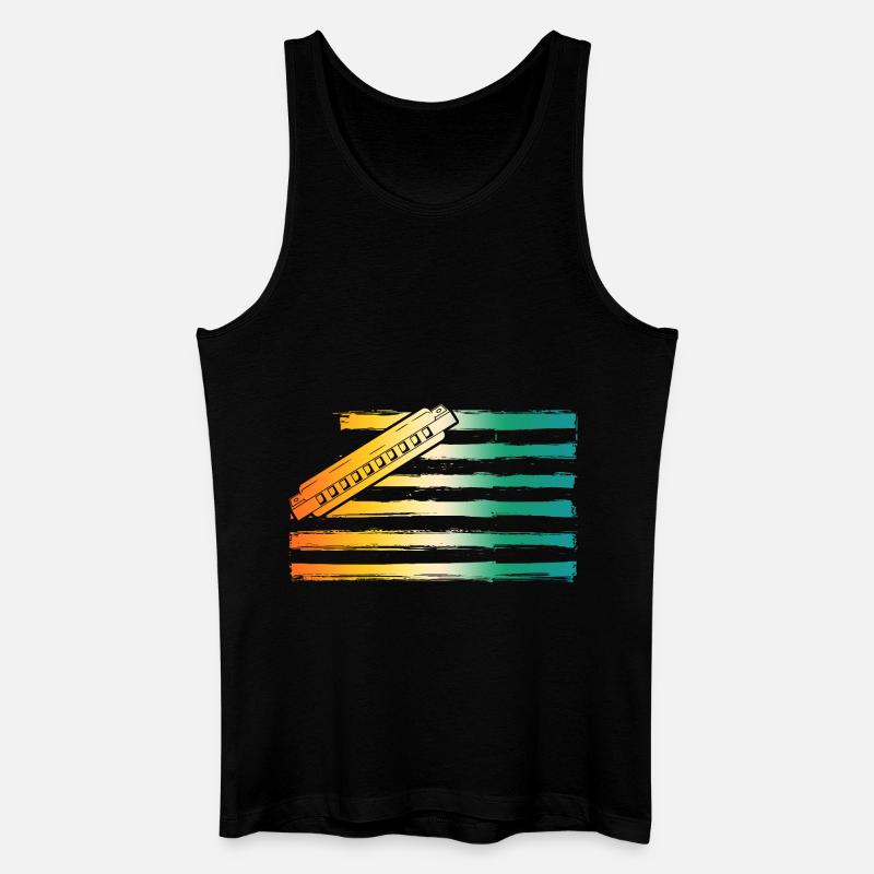 Harmonica Harmonica - Men’s Organic Tank Top - black