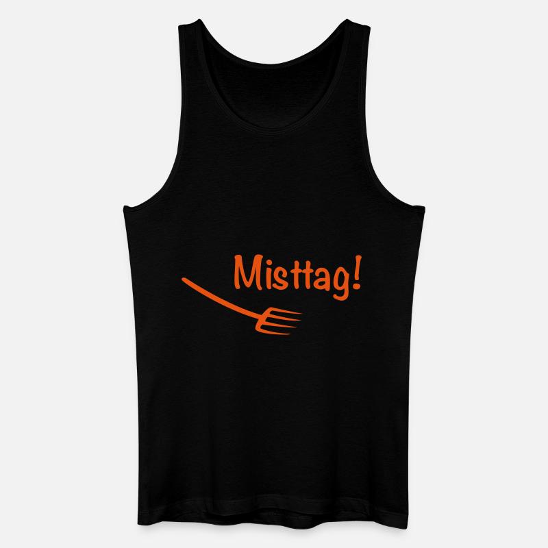 Pferd - Männer Bio Tank Top - Schwarz