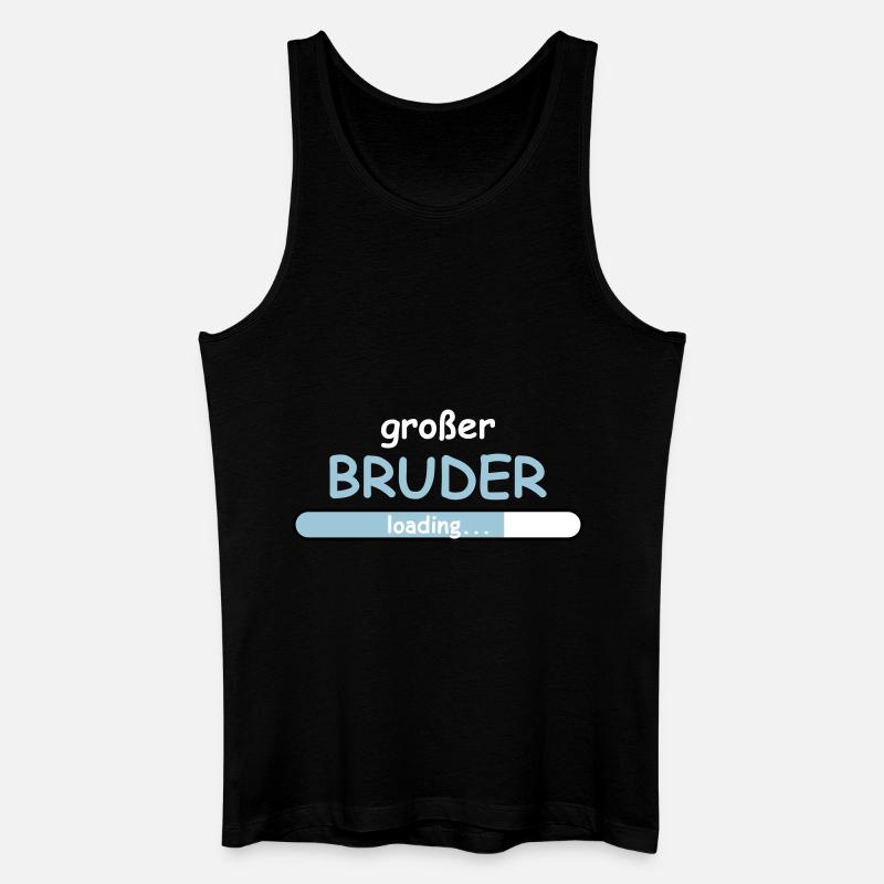 Großer Bruder - Männer Bio Tank Top - Schwarz