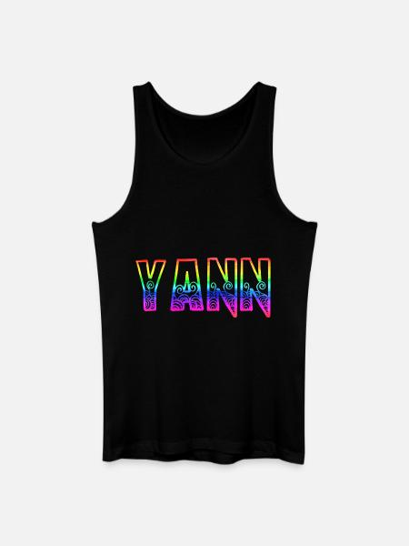 yann rs rainbow - Men’s Organic Tank Top - black