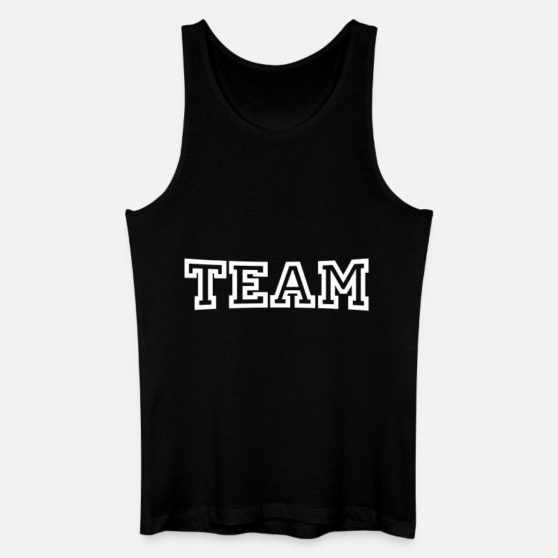 Team - Männer Bio Tank Top - Schwarz
