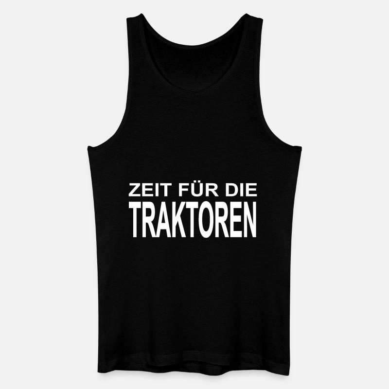 Traktor - Männer Bio Tank Top - Schwarz