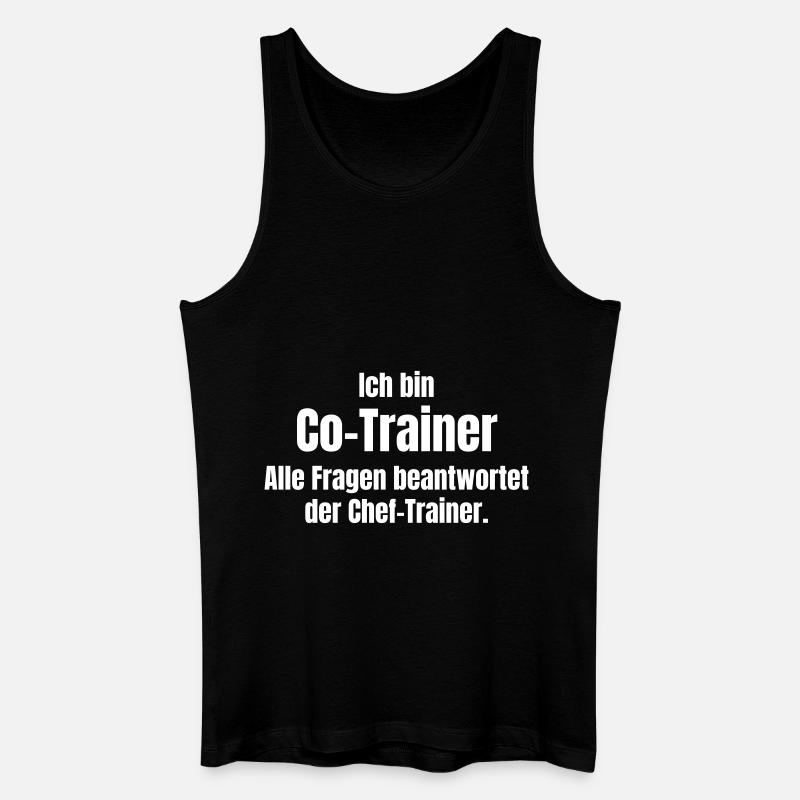 Co-Trainer - Männer Bio Tank Top - Schwarz
