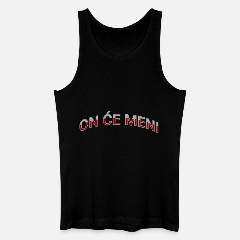 ON ĆE MENI - Männer Bio Tank Top - Schwarz