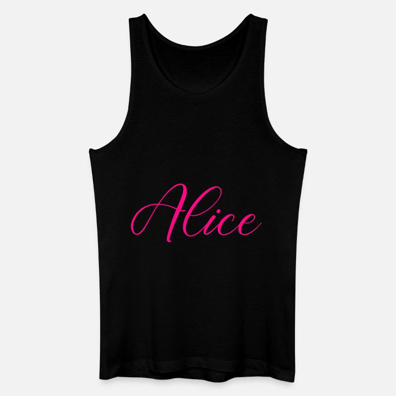name alice - Männer Bio Tank Top - Schwarz
