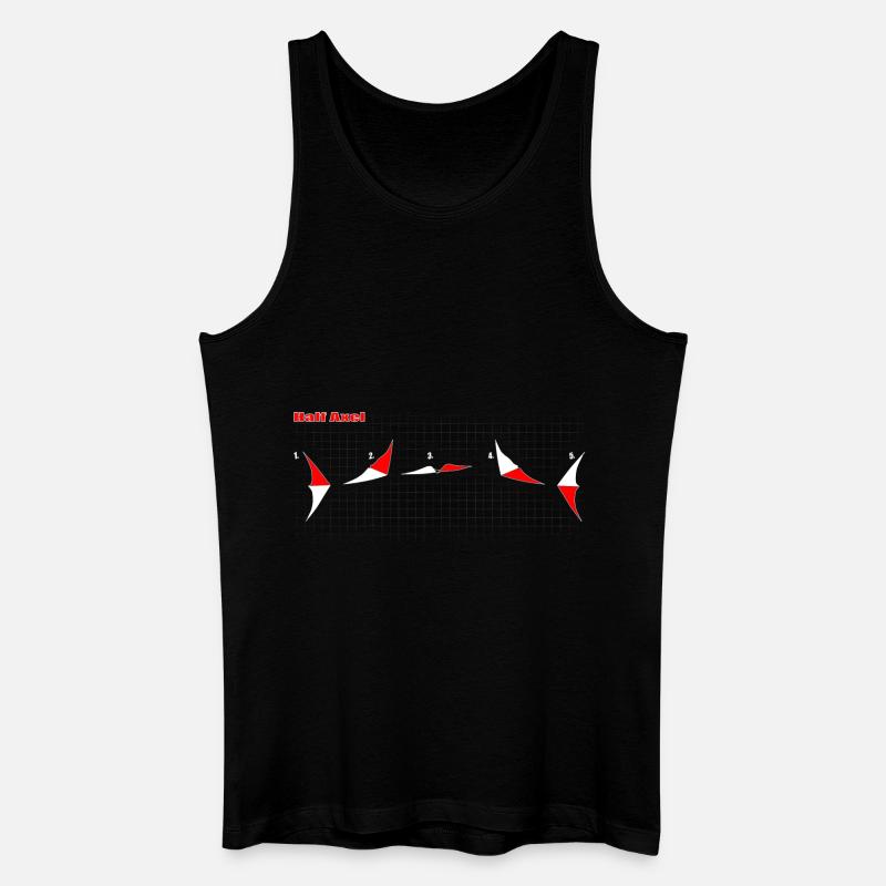 Half Axel - Männer Bio Tank Top - Schwarz