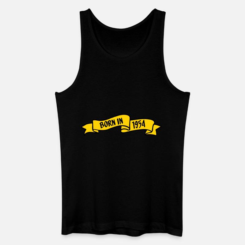 1954 geboren - Männer Bio Tank Top - Schwarz