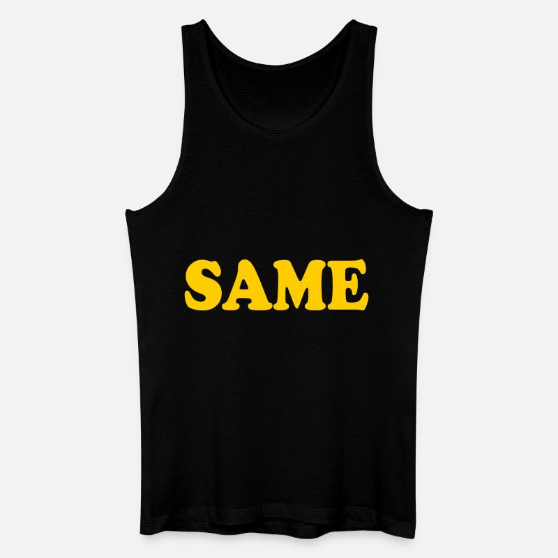 Same - Männer Bio Tank Top - Schwarz