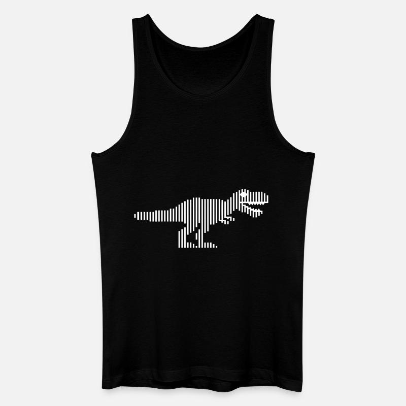 Dinosaurier Dinosaurier Dinosaurier T-Rex - Männer Bio Tank Top - Schwarz